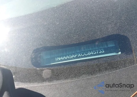 2012 Nissan Maxima 3.5 S z USA, uszkodzony, nr VIN 1N4AA5APXCC845733